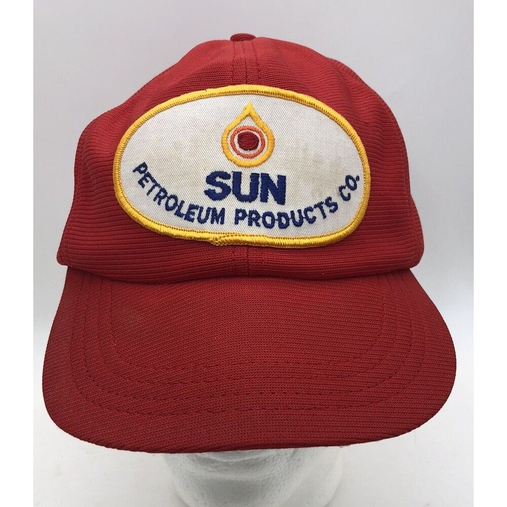 Vintage Snapback Hat Sun Petroleum Products Co / Cap / Oil Oilfield Gas Energy